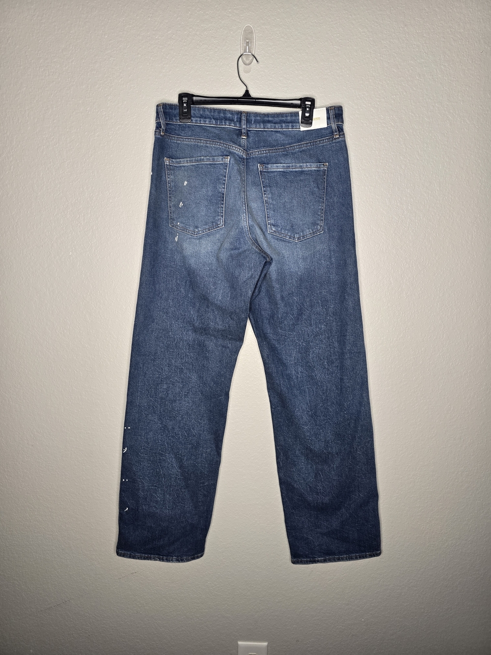 Express Relaxed Straight Low Rise Jeans Medium Blue 12R - Picture 4 of 4